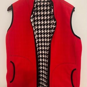 Kim Rogers Black and White Houndstooth Vest (Let’s Go Alabama Fans, Roll Tide!!)